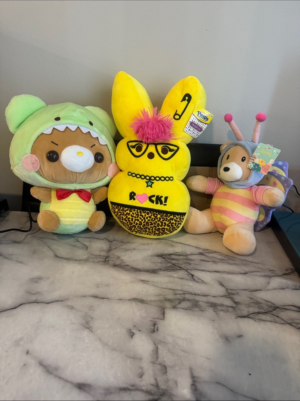 Plush Toy Lot of 3 Peeps Bunny & Stuffed Animals NWT